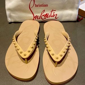Christian Louboutin Loubi Flip Donna Flat Rubb
